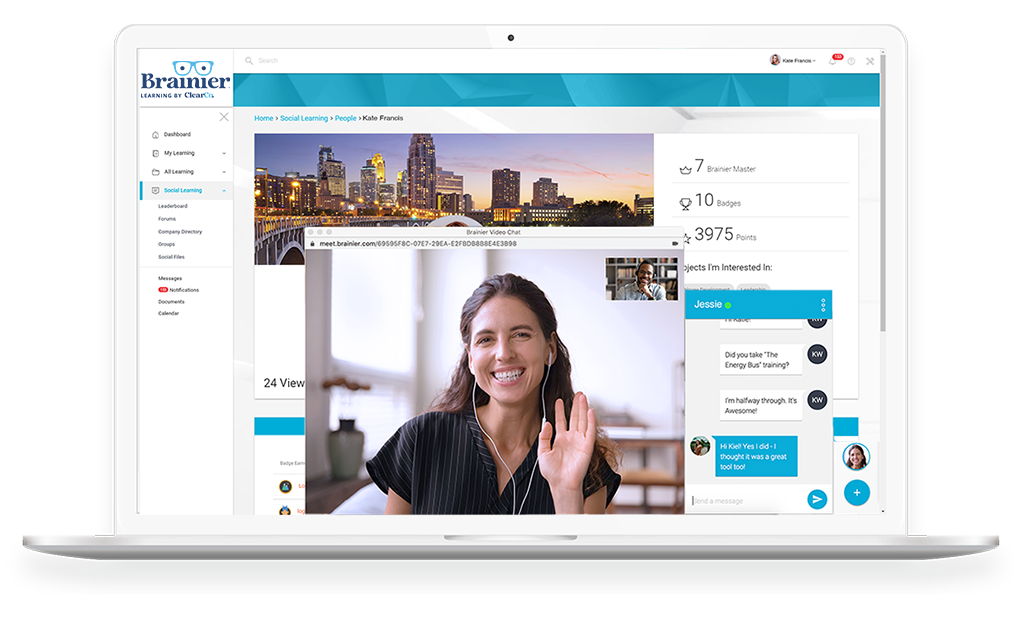 screenshot of ClearCompany Learning